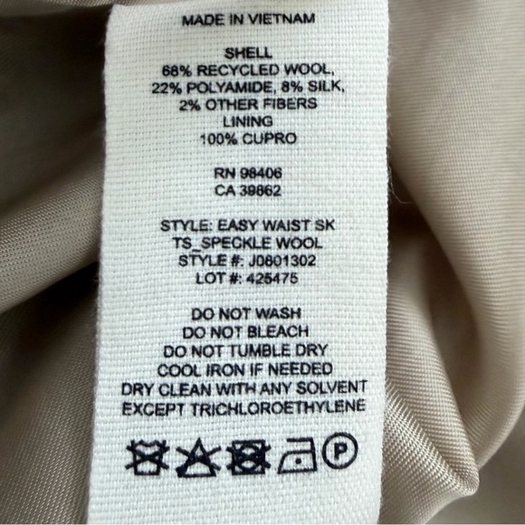 Theory Easy Wool Mini Skirt Size 0 NWOT - Picture 10 of 12